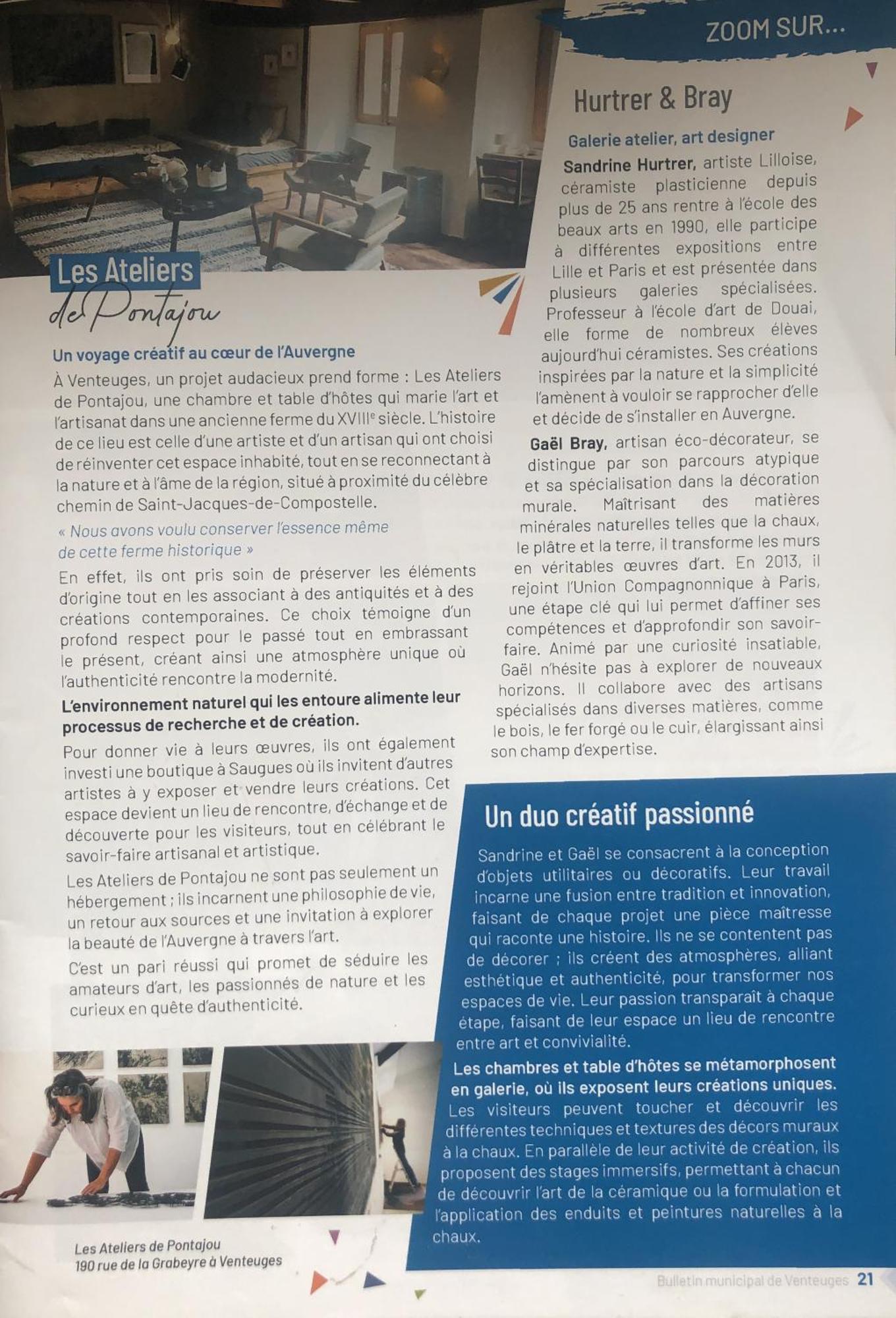 Chambres Et Tables D'Hotes - Les Ateliers De Pontajou - Pelerin Navette Gratuite A Saugues Venteuges 外观 照片